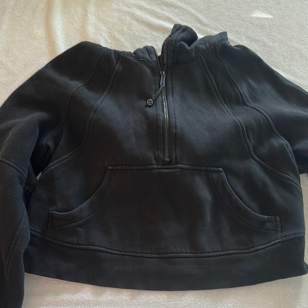 Black Half-Zip Hoodie